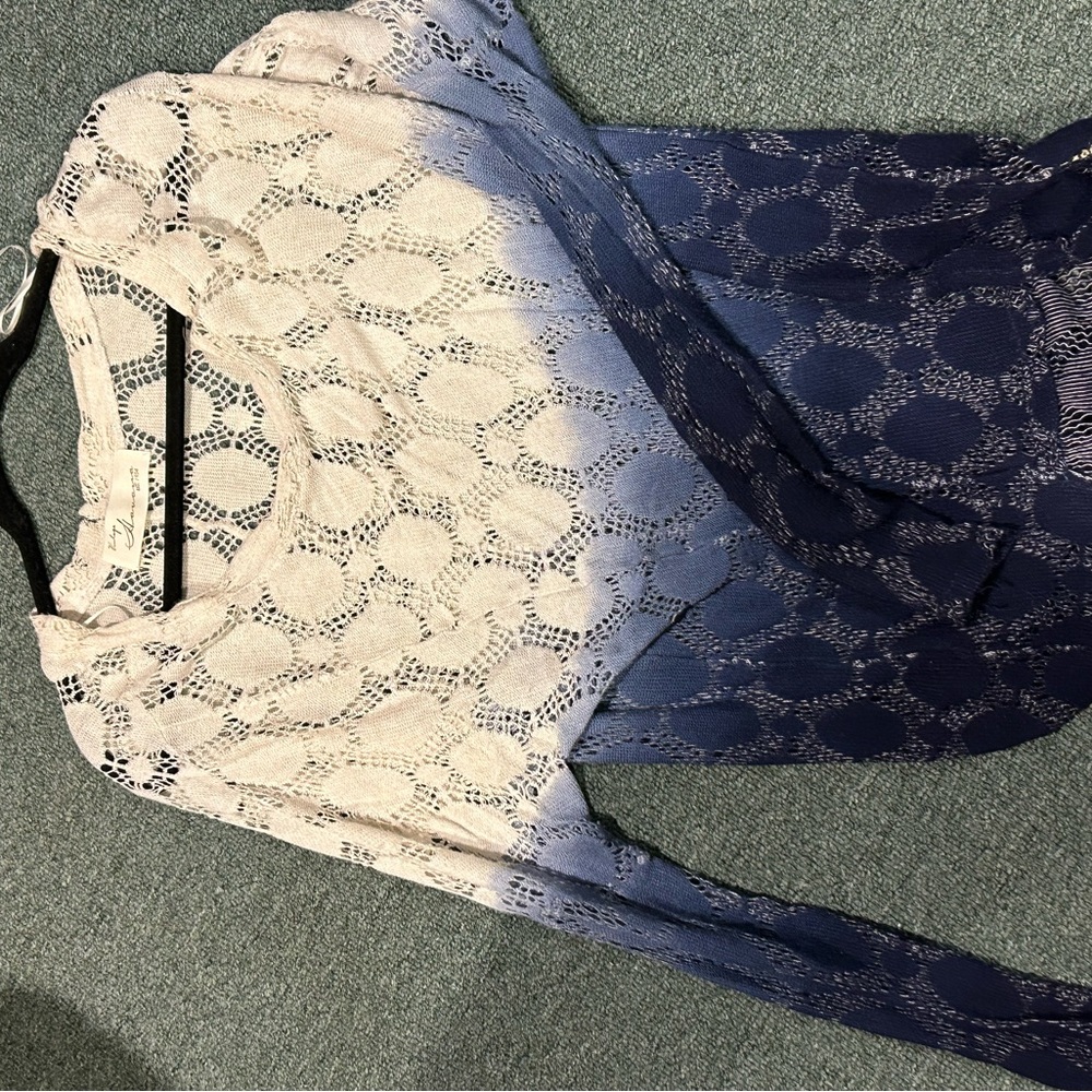 Blue long sleeves shirt